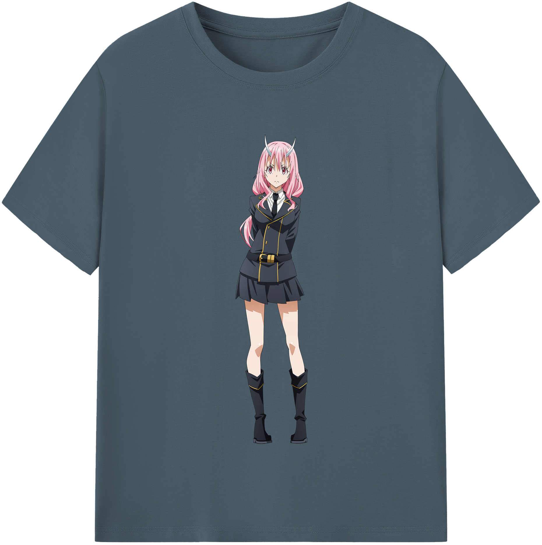 （画像用） 転スラ Regarding Reincarnated to Slime 綿100％半袖Tシャツ（フロントプリント）